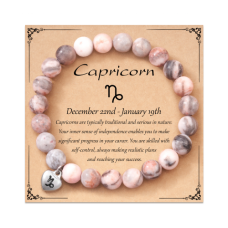 Zodiac Bracelet for Women Girls Horoscope Constellation Natural Stone Unique Bithday Gift-AL001-Capricorn