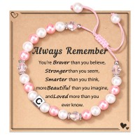 Pink & White Pearl Bracelet Birthday Gifts for Little Girls-AZ004-C